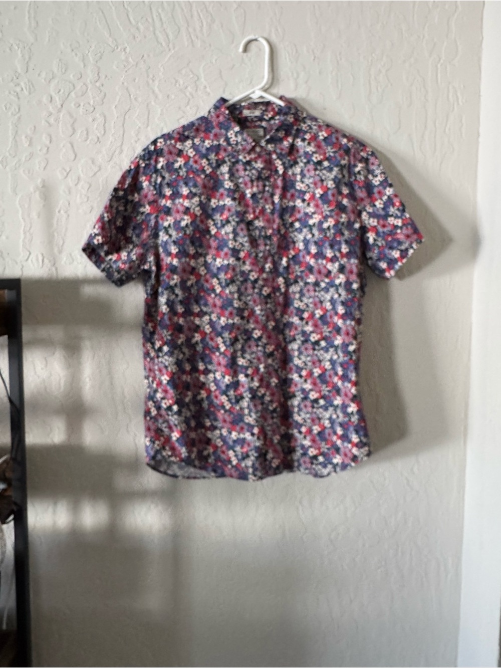 J. Crew slim fit Short-Sleeve Floral Button-Down Shirt L